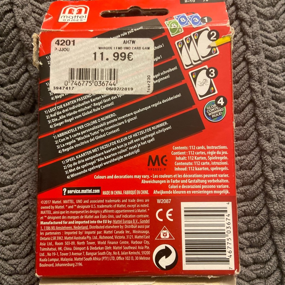 Uno Game - Picture 3 of 3